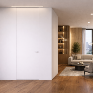 Puerta oculta SECRET’50 RAL 9003